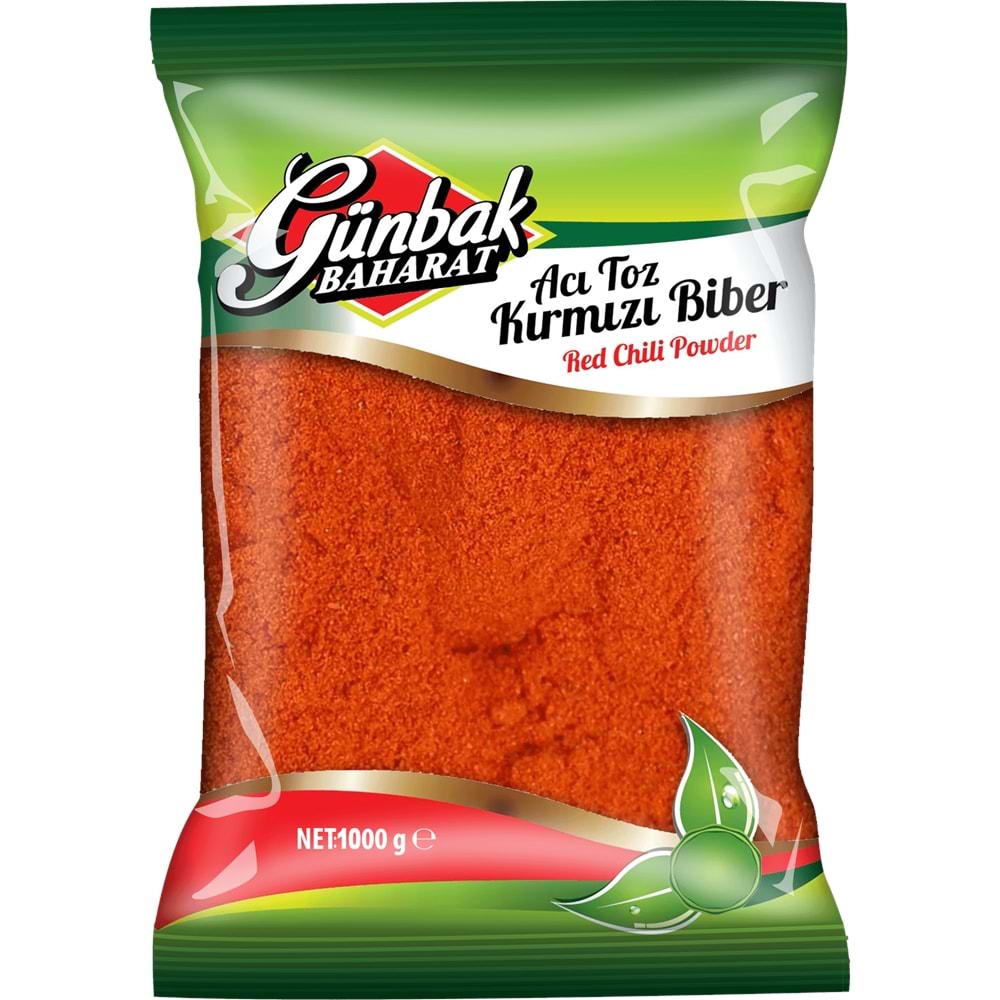 Günbak Acı Toz Biber Paket 1 KG