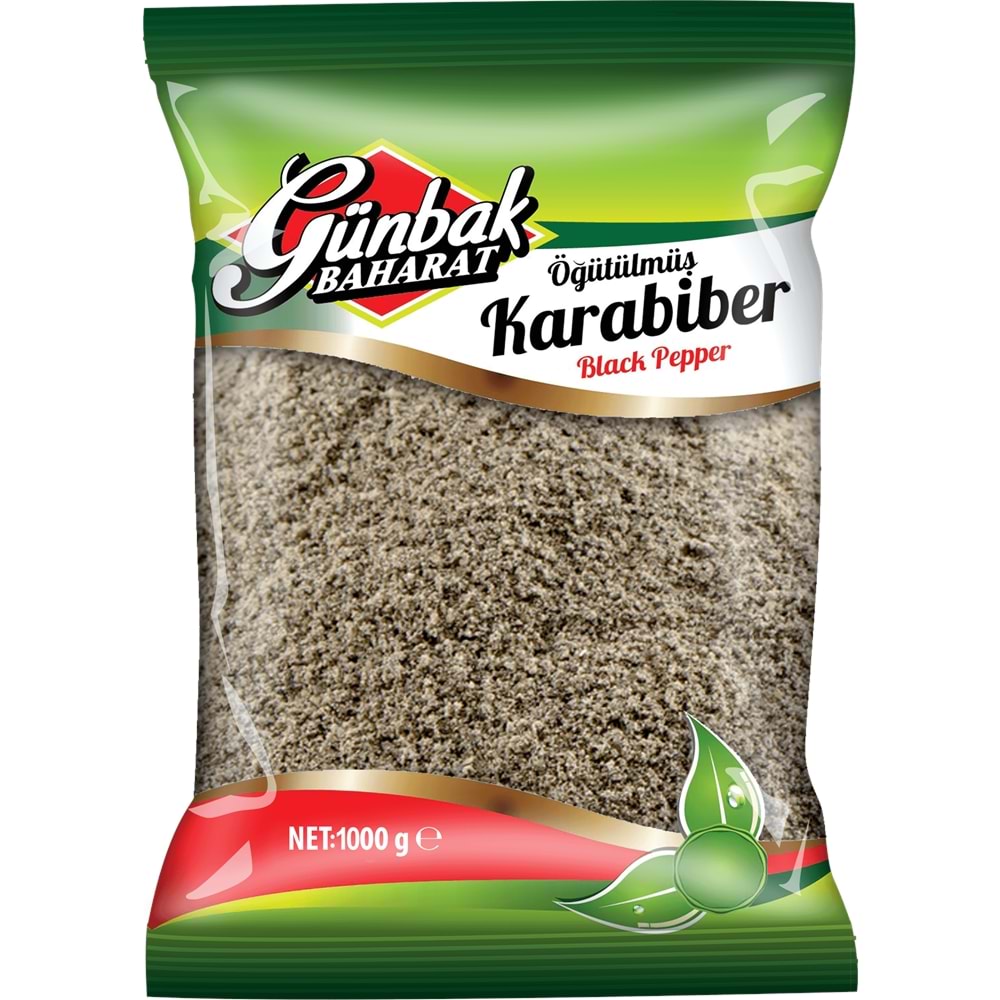 Günbak Öğütülmüş Karabiber Paket 1 KG