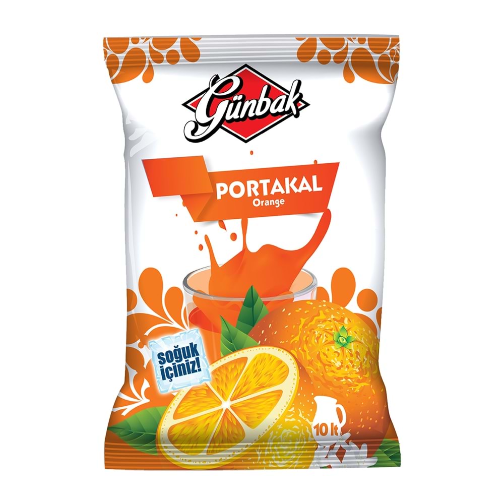 Günbak Portakal Aromalı Soğuk İçecek Tozu 450 Gr