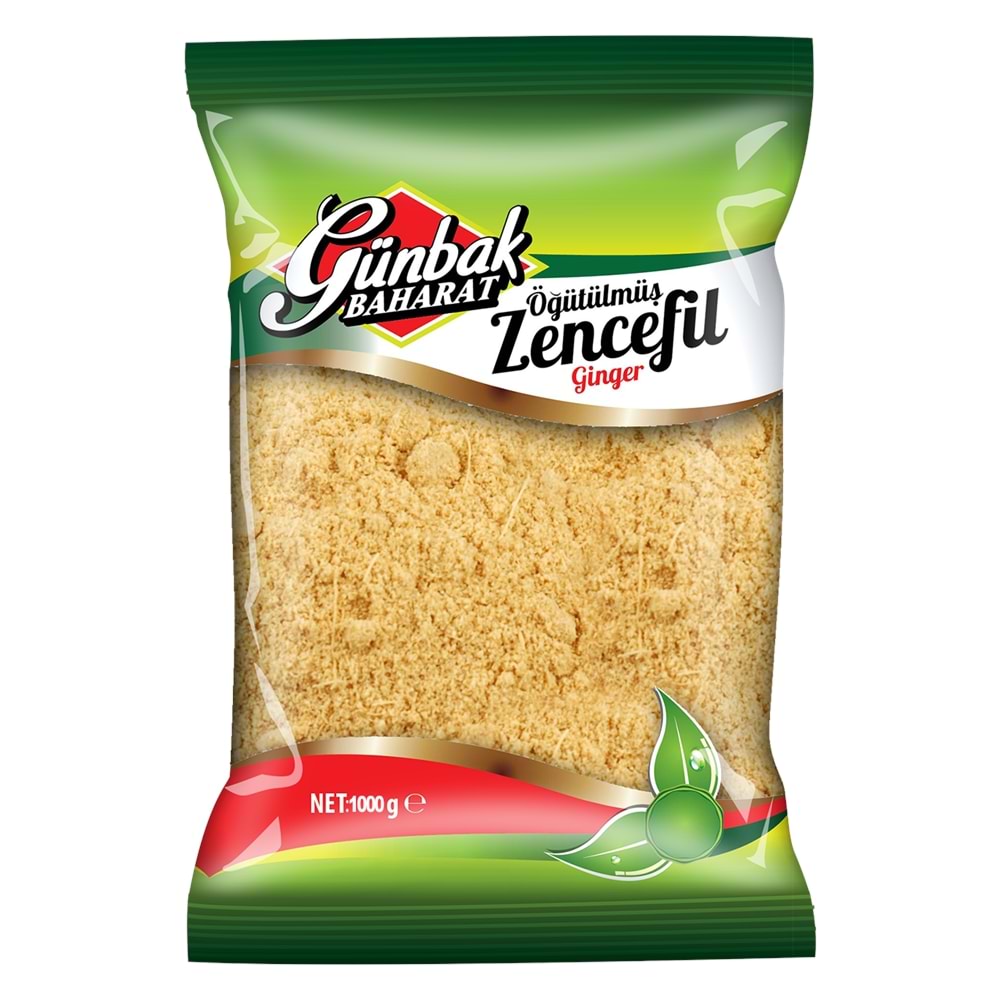 Günbak Öğütülmüş Zencefil Paket 1 KG