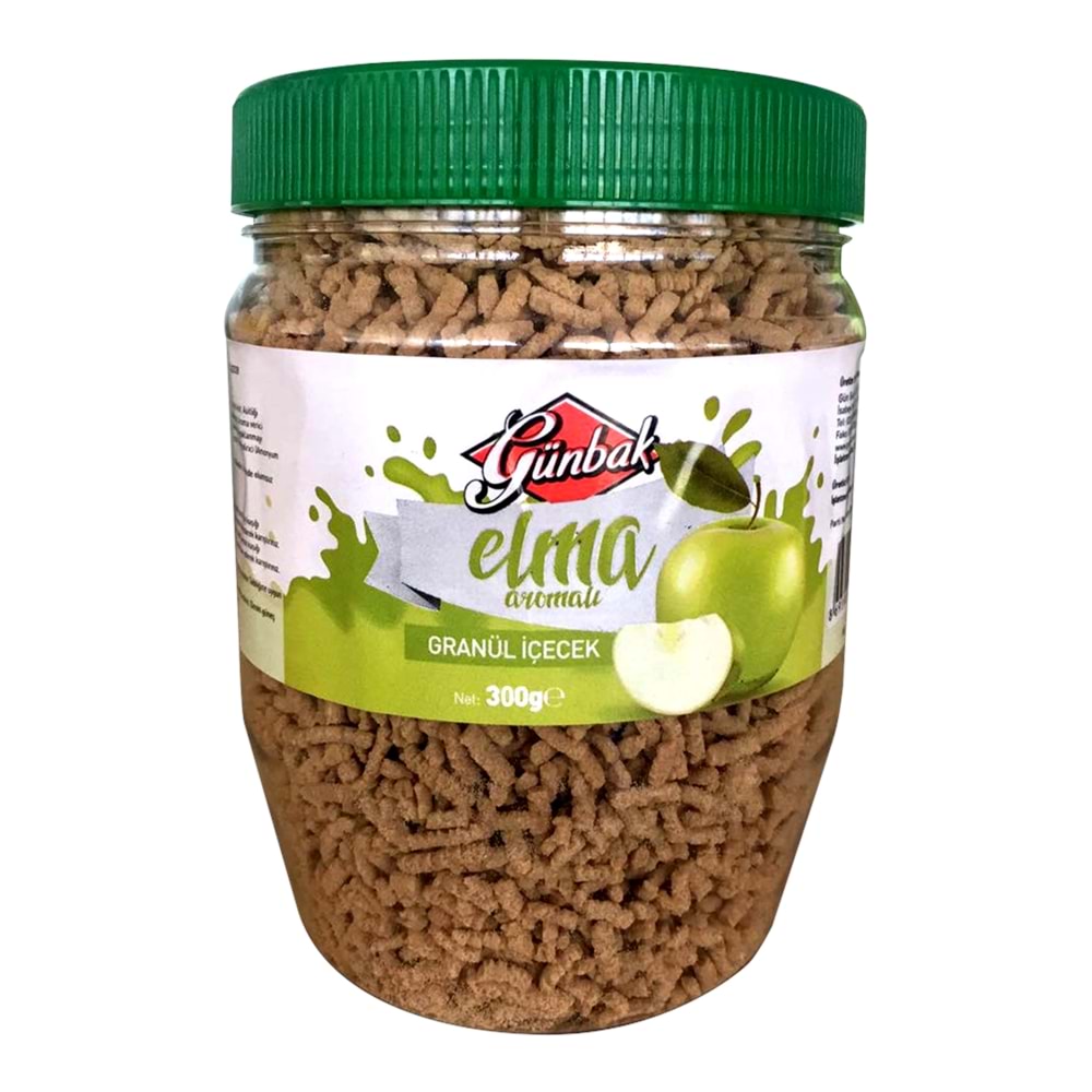 Günbak Elma Aromalı Granül İçecek Pet 300 Gr.
