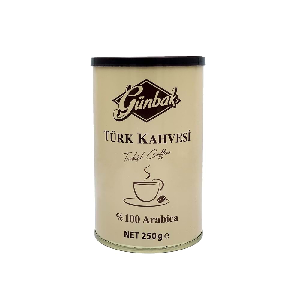 Günbak Türk Kahvesi 250 Gr. Teneke