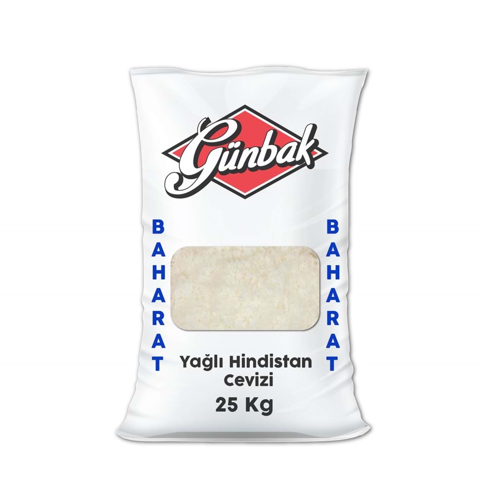 Günbak Yağlı Hindistan Cevizi Çuval 25 Kg