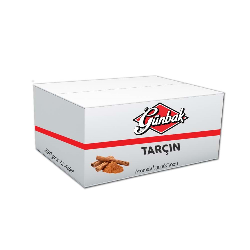Günbak Tarçın Aromalı İçecek Tozu 250 Gr Kutu 12 Adet