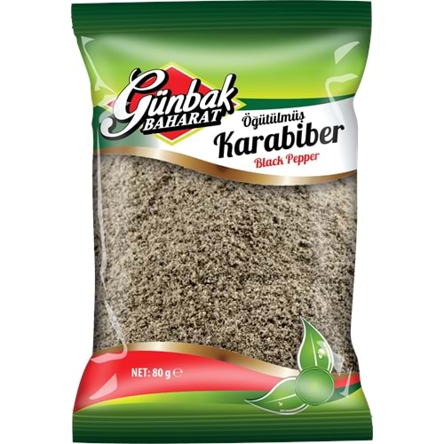 Günbak Karabiber Kutu 80 Gr 12 Adet