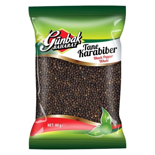 Günbak Tane Karabiber Kutu 80 Gr 12 Adet