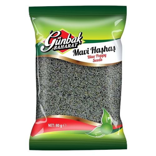Günbak Mavi Haşhaş Kutu 80 Gr 12 Adet