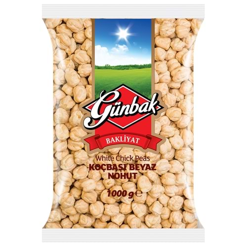 Günbak Koçbaşı Beyaz Nohut Paket 1 Kg