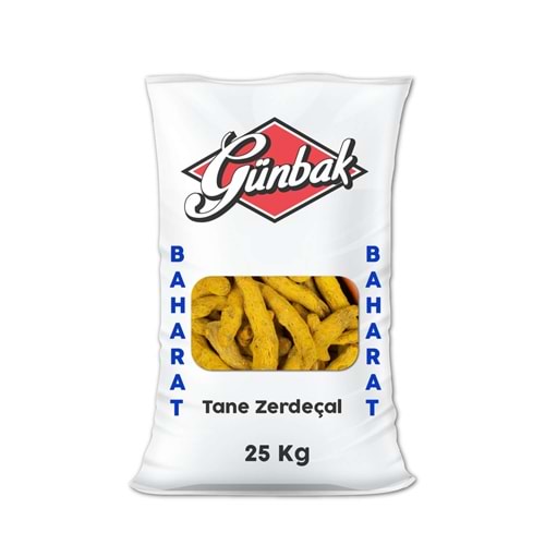Günbak Tane Zerdeçal Çuval 25 Kg