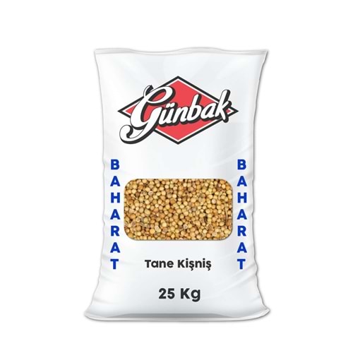 Günbak Tane Kişniş Çuval 25 Kg